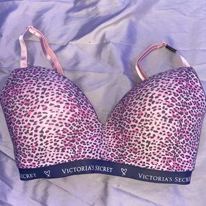 Cheetah print bra